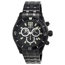 Invicta Black Ion-plated Chronograph Men's Watch 0624