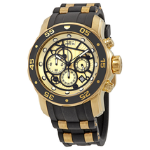 Invicta Pro Diver Chronograph Gold Dial Men's Watch 25709