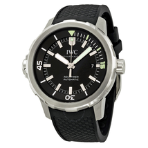 IWC Aquatimer Black Dial Black Rubber Men's Watch IW329001