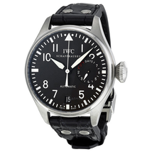 IWC Big Pilot Black Dial Black Leather Men's Watch IW500901