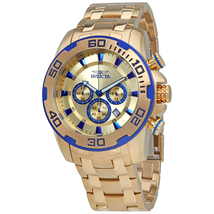 Invicta Pro Diver Chronograph Gold Dial Men's Watch 22320