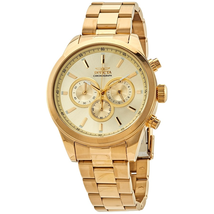Invicta Specialty Chronograph Quartz Gold Dial Men's Watch 29174