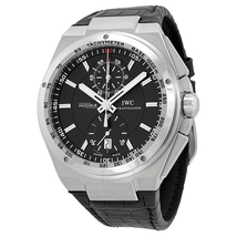 IWC Big Ingenieur Chronograph Automatic Black Dial Black Leather Men's Watch IW378406