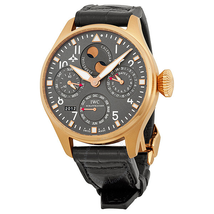 IWC Big Pilot Grey Dial Leather Strap Automatic Men's Watch IW502638