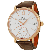 IWC Portofino Silver Dial Brown Leather Strap Men's Watch IW510107