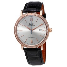 IWC Portofino Automatic Silver Dial Diamond Men's Watch 3565-15 IW356515