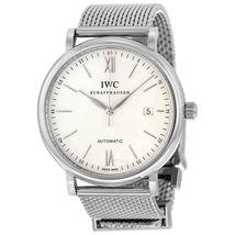 IWC Portofino Silver Dial Stainless Steel Mesh Men's Watch IW356507