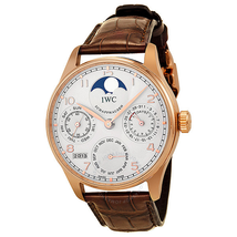 IWC Portuguese Perpetual Calendar 18kt Rose Gold Brown Men's Watch IW502213