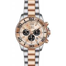 Invicta Pro Diver Chronograph Rose Dial Two-tone Men's Watch 17400