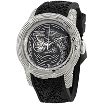 Invicta S1 Rally Maori Shark Automatic Black Dial Black Silicone Men's Watch 26425