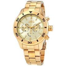 Invicta Specialty Chronograph Quartz Gold Dial Men's Watch 28887