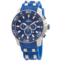 Invicta Open Box - Invicta Pro Diver Chronograph Blue Dial Two-Tone Men's Watch 26085 26085