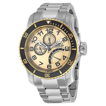 Invicta Pro Diver Multi-Function Champagne Dial Men's Watch 15337