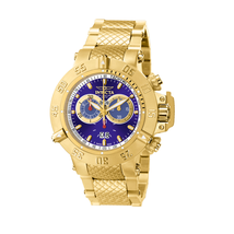 Invicta Subaqua Chronograph Men's Blue Dial Gold-plated Men's Watch 5404