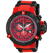Invicta Subaqua Noma III Anatomic Chronograph Red Men's Watch 0938