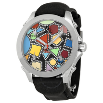 Jacob & Co. Jacob and Company Five Time Zone Multi-Colored Diamond Accented Dial Unisex Watch JC113DA