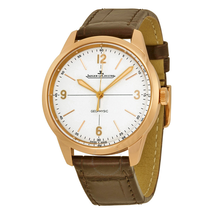 Jaeger LeCoultre Geophysic White Dial 18kt Rose Gold Men's Watch Q8002520