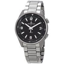 Jaeger LeCoultre Polaris Black Dial Automatic Men's Steel Watch 9008170 Q9008170