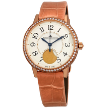 Jaeger LeCoultre Rendez-Vous Cream Dial Automatic Ladies Pink Leather Watch Q3572420