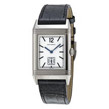 Jaeger LeCoultre Reverso 1931 Silver Dial Black Leather Men's Watch Q2783520