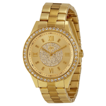JBW Mondrian Gold Diamond Dial 18k Gold Plated Stainless Steel Ladies Watch J6303B
