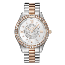 JBW Mondrian Silver Diamond Dial Two-tone Stainless Steel Ladies Watch J6303D
