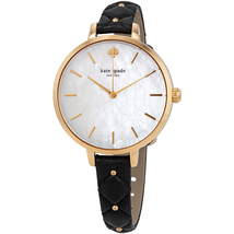 Kate Spade New York White Mother of Pearl Dial Ladies Leather Watch KSW1469