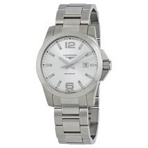 Longines Conquest Silver Dial Stainless Steel Men's Watch L37604766