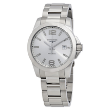 Longines Conquest Silver Dial Stainless Steel Men's Watch L37594766