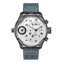 JBW G4 Silver Dial Three Time Zone Diamond Men's Watch J6325G