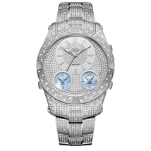 JBW Men's Jet Setter III 1.18 ctw Diamond Stainless Steel Watch J6348B