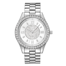 JBW Mondrian Silver Diamond Dial Stainless Steel Ladies Watch J6303A