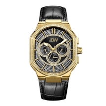 JBW Orion Black Dial Leather Men's Watch J6342E
