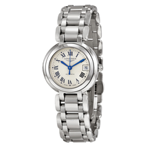 Longines PrimaLuna Silver Dial Stainless Steel Ladies Watch L81114716 L8.111.4.71.6