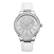JBW Camille Silver Dial Leather Ladies Watch J6345B