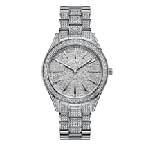 JBW Cristal 34 Quartz Diamond Silver Dial Ladies Watch J6383C