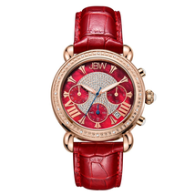 JBW Victory Quartz Red Dial Ladies Watch JB-6210L-W