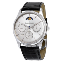 Jaeger LeCoultre Master Ultra Thin Perpetual Silver Dial Men's Watch Q130842J