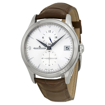 Jaeger LeCoultre Master Dual Time Silver Dial Automatic Men's Watch Q1628430