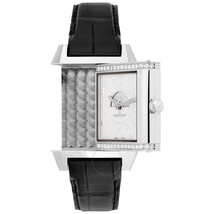 Jaeger LeCoultre Reverso Squadra Lady Duetto Silver and Black Dial Ladies Watch Q7058430