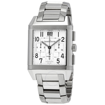 Jaeger LeCoultre Reverso Squadra Silver Dial Chronograph Men's Watch Q7018120