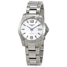 Longines Conquest Silver Dial Ladies 34 mm Watch L33774766 L3.377.4.76.6