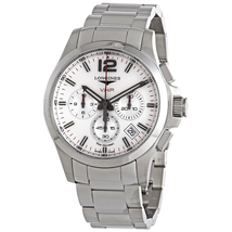 Longines Conquest V.H.P. Perpetual Chronograph Quartz Silver Dial Men's Watch L37174766