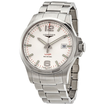 Longines Conquest V.H.P. Quartz Silver Dial Men's Watch L3.726.4.76.6