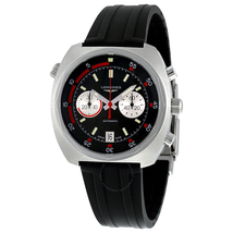 Longines Heritage Diver Automatic Chronograph Black Sunray Dial Black Rubber Men's Watch L2.796.4.52.9