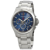 Longines Conquest V.H.P. Perpetual Chronograph Quartz Blue Dial Men's Watch L37274966