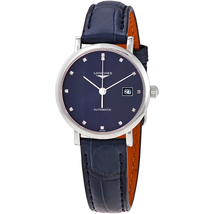 Longines Elegant Automatic Diamond Blue Dial Ladies Watch L4.310.4.97.2
