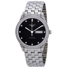 Longines Flagship Automatic Diamond Black Dial Men's Watch L48994576