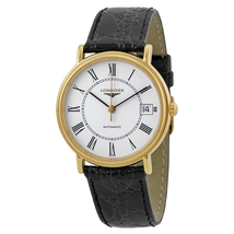 Longines Presence Automatic Black Leather Men's Watch L4.821.2.11.2