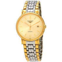 Longines Presence Champagne Dial Men's Two Tone Watch L49212327 L4.921.2.32.7